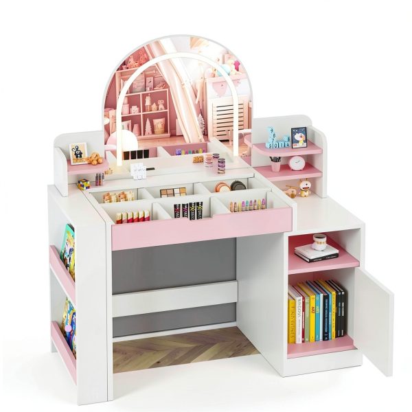 CayugaCrekrd Kids Vanity Table White-2