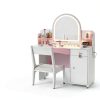 Teckid Kids Vanity Mirror Engineered Wood Lighted-3