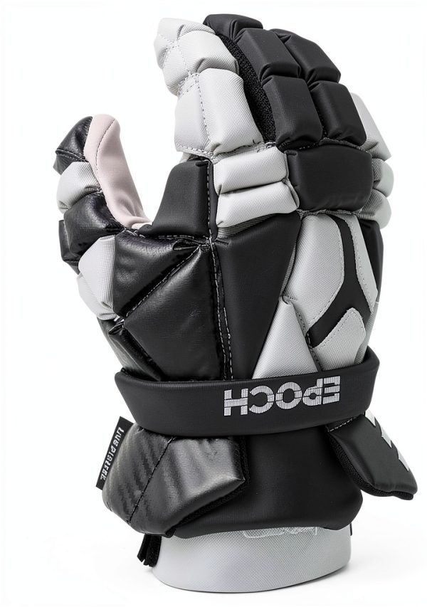 Epoch Lacrosse Carbon Fiber Lacrosse Gloves Adult Grey-7