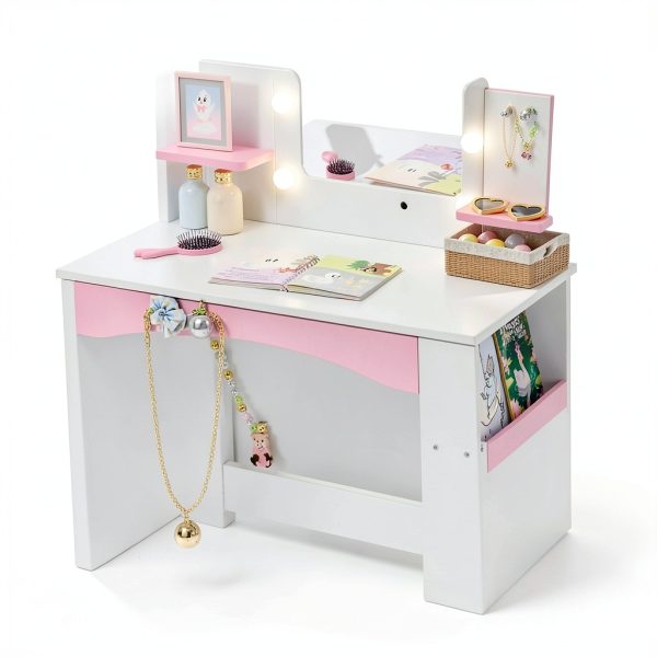Tolead Pink White Kids Vanity Set-2