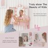 labebe Kids Vanity White Wood Dress-Up Mirror-3