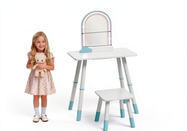 Kids Vanity with Lights TOLEAD Home Furniture-8