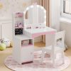 Tolead Kids Vanity Table Pink MDF Design-0