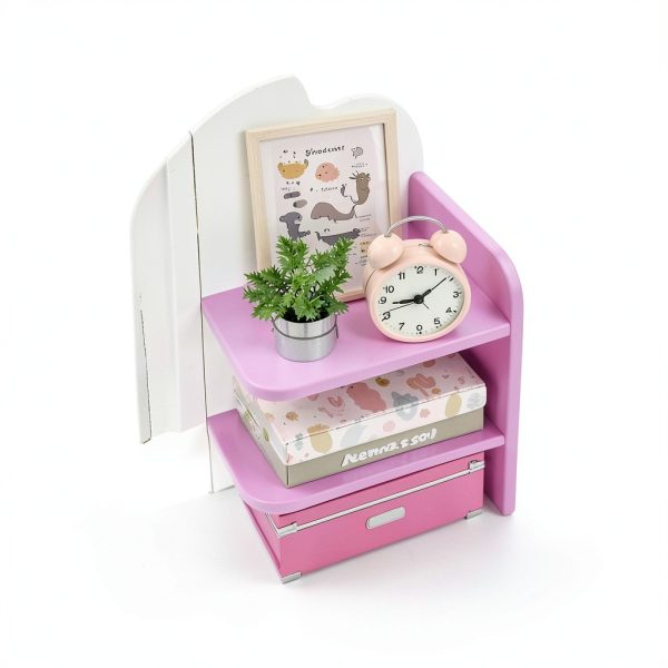 Kids Makeup Vanity Frogprin MDF Lighted Mirror-5