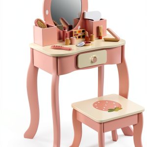 TOOKYTOY Strawberry Kids Vanity Engineered Wood-0