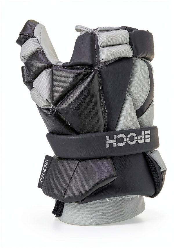 Epoch Lacrosse Carbon Fiber Lacrosse Gloves Adult Grey-6
