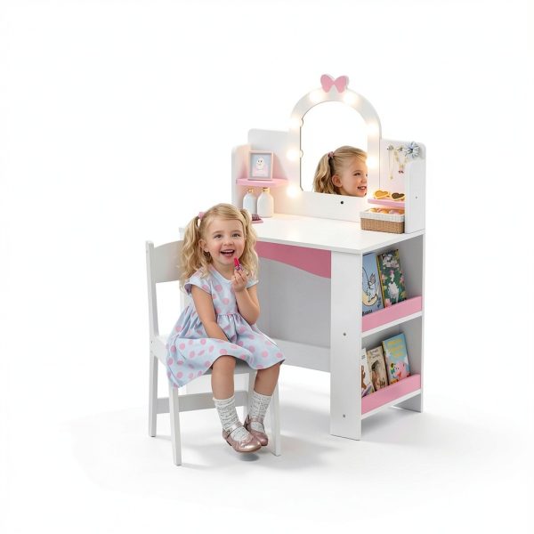 Tolead Pink White Kids Vanity Set-4