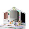 JOYMOR Kids Fluorescent Unicorn Vanity Table-3
