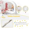 Girls Vanity Set White Engineered Wood Home Decor-2