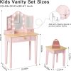 labebe Kids Vanity White Wood Dress-Up Mirror-6