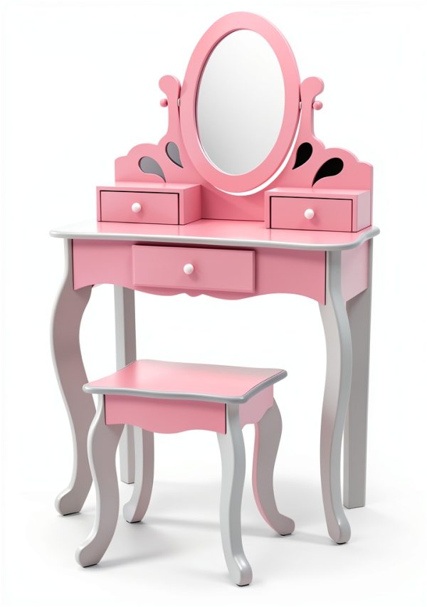 Teamson Design Corp. Kids Vanity Table Wood Frame-0