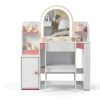 Princess Girls Vanity Set Pink White Kids Vanity-8