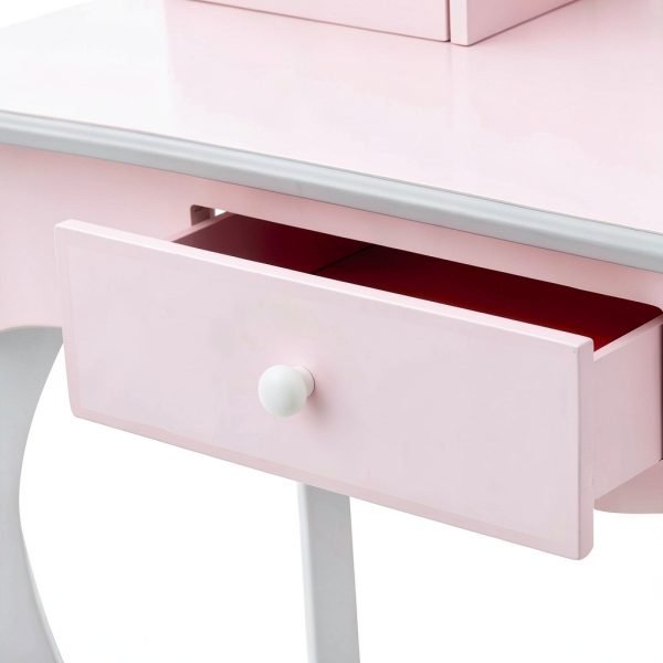 Teamson Design Corp. Kids Vanity Table Wood Frame-8