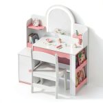 Princess Girls Vanity Set Pink White Kids Vanity-0