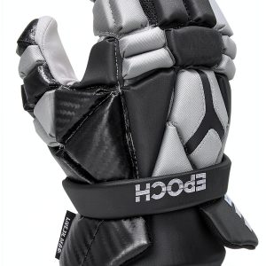 Epoch Lacrosse Carbon Fiber Lacrosse Gloves Adult Grey-0