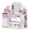 Kids Makeup Vanity Frogprin MDF Lighted Mirror-0