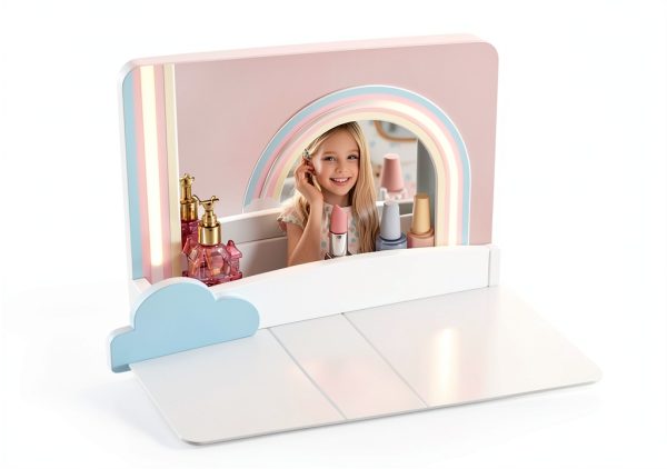 Kids Vanity with Lights TOLEAD Home Furniture-4