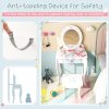 Kids Vanity Set Costzon White Acrylic Mirror-2