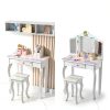JOYMOR Kids Fluorescent Unicorn Vanity Table-2