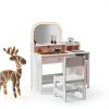 Kids Vanity Set TaoHFE Engineered Wood Pink Girls-8