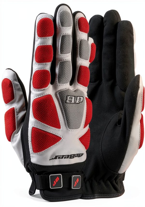 deBeer Lacrosse X-Large Red Padded Gloves-0