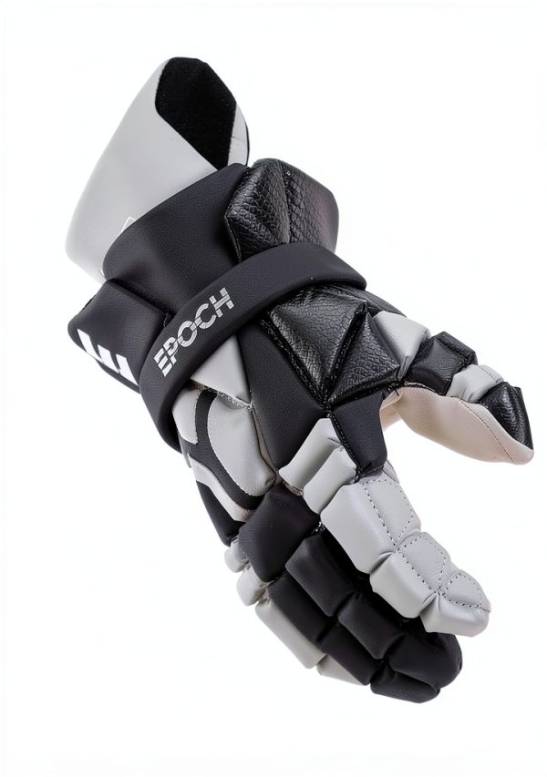 Epoch Lacrosse Carbon Fiber Lacrosse Gloves Adult Grey-4