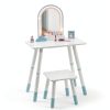 Kids Vanity with Lights TOLEAD Home Furniture-0