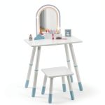 Kids Vanity with Lights TOLEAD Home Furniture-0