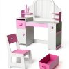 Kids Makeup Vanity Frogprin MDF Lighted Mirror-6