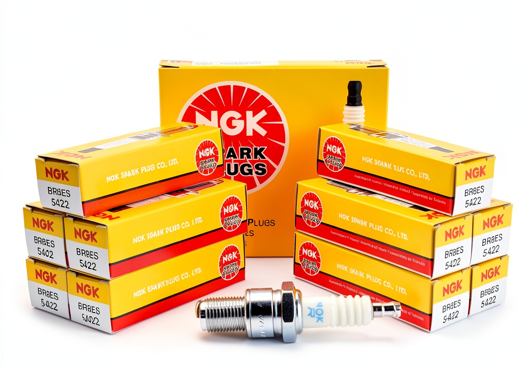 NGK spark plug installed in a car engine