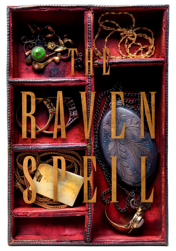 A book cover with a magical landscape