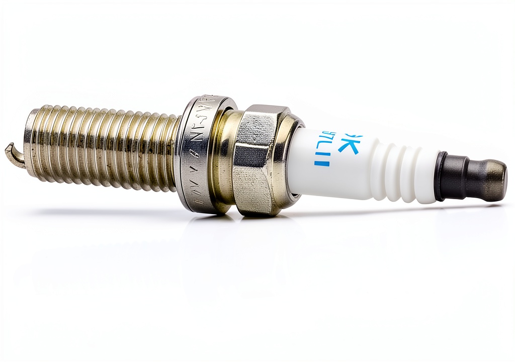 NGK Iridium spark plug installed in a car engine