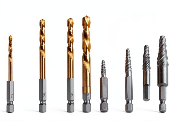 11Pcs Screw Extractor Set, Left Hand Drill Bit and Bolt Extractor Kit Easy to Remove Stripped Broken Damaged Screw Bolt and Nut Out, Reverse Drill Bit Extractor Set with Sturdy Case-1