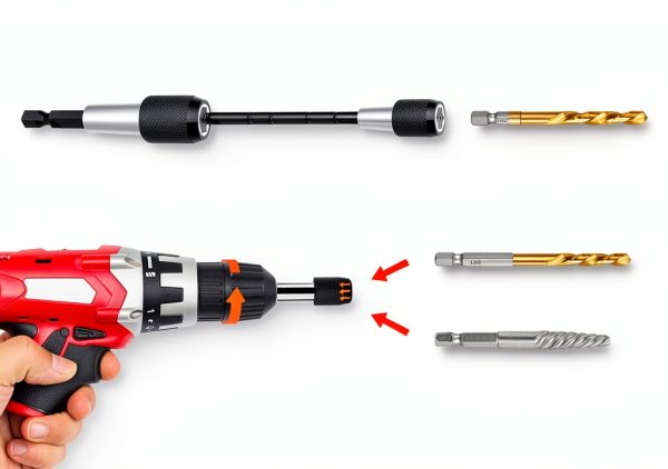 11Pcs Screw Extractor Set, Left Hand Drill Bit and Bolt Extractor Kit Easy to Remove Stripped Broken Damaged Screw Bolt and Nut Out, Reverse Drill Bit Extractor Set with Sturdy Case-2